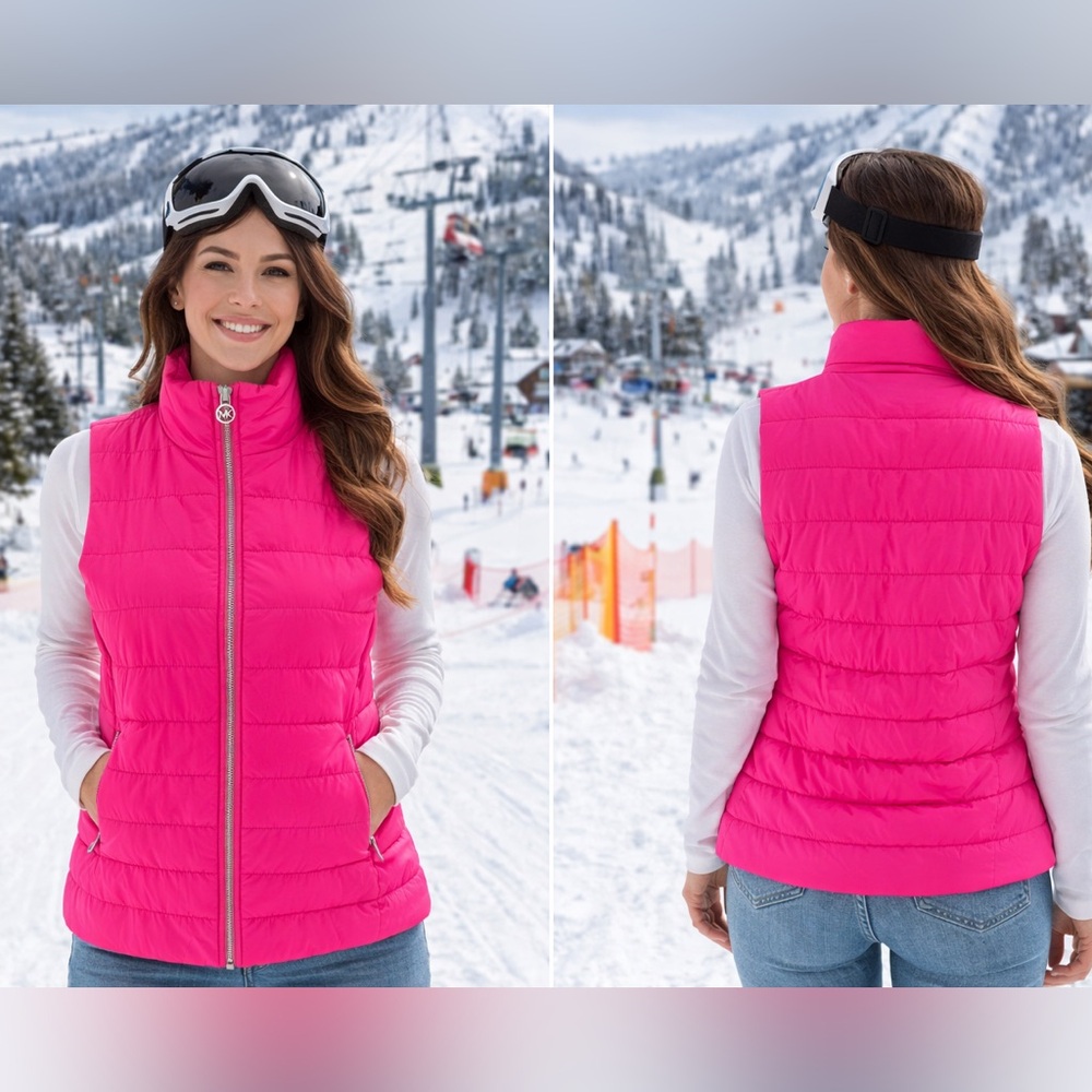 Michael Kors Quilted Zip Vest NWT